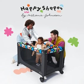 Pătuț de voiaj KINDERKRAFT JOY 2 Happy shapes