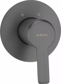 Baterie dus monocomanda incastrata Deante Arnika fara comutator de dus gri periat