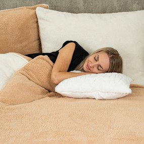 Lenjerie de pat din blăniță 4Home Teddybej, 140 x 200 cm, 70 x 90 cm