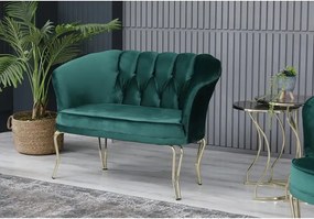 Canapea 2 locuri  Viena  verde auriu