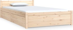 vidaXL Cadru de pat cu sertare, 90x200 cm