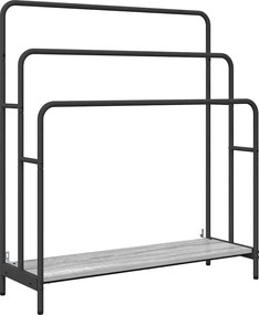 vidaXL Stativ pentru haine Gri Sonoma 90 x 30 x 100,5 cm Lemn compozit