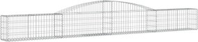 vidaXL Coș gabion arcuit 400x30x40/60 cm fier galvanizat