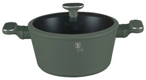 Oala aniaderenta cu interior titan 24 cm Green Matte Collection Berlinger Haus BH 8201
