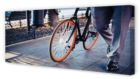 Tablouri canvas Oraș picior de biciclete