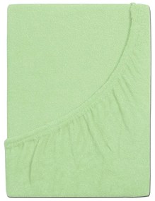 Cearșaf de pat 4Home din frotir Perfect verde, 180 x 200 cm