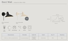 Aplica de perete design industrial nordic Darci