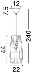 Lustra, Pendul Boho Style, Design Organic, RIU