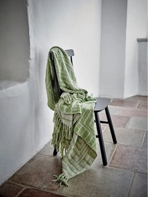 Pătură verde din amestec de bumbac 130x155 cm Velva – Bloomingville