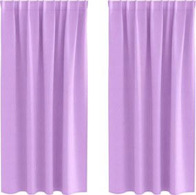vidaXL Perdele Opaque cu Inel 2 pcs Violet 175 x 140 cm Poliester