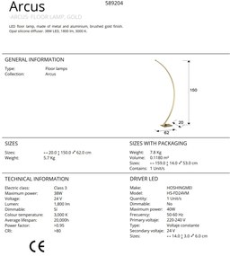 Lampadar / Lampa de podea design modern Arcus SV-589204