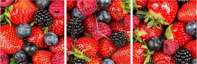 Tablou - Încărcătură de fructe (cu ceas) (90x30 cm)