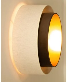 Plafonieră NATIA 1xE27/60W/230V alb/maro