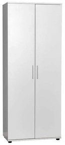 Dulap Multifunctional Adore Porto, 2 usi, 8 rafturi, Alb, 76 x 187 x 36 cm