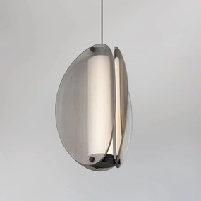Pendul modern negru, fumuriu NOIR LED
