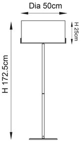 Lampadar Endon 72634 HAYFIELD 1xE27/40W/230V maro/gri