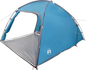 vidaXL Tent Cabină cu acoperiș albastru 370 x 230 x 185 cm tafta