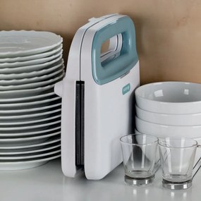 Sandwich toaster Ariete BREAKFAST 1971/01, 750W, Acoperire antiaderenta, Indicator luminos, Alb