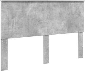vidaXL Tăblie cap cu headboard Gri din beton 150 cm Lemn compozit