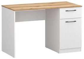 Masă PC Vejares (alb + stejar evoke). 1116993