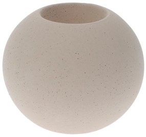 Candela Ball din portelan, crem, 10x8 cm