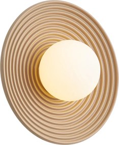 Plafonieră retro bej cu sticlă opal - Lila