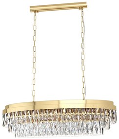 Lustră pe lanț Eglo 39462 VALPARAISO 10xE14/40W/230V auriu