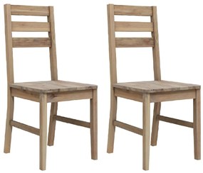 vidaXL Scaune de bucătărie, 2 buc., lemn masiv de acacia