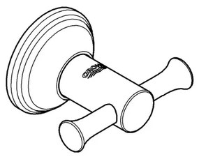 GROHE ESSENTIALS AUTHENTIC 40656001 - Cârlig pentru halat de baie, crom lucios