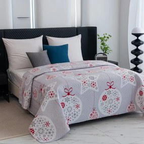 Cuvertura de pat CHRISTMAS DECOR, gri Dimensiune: 200 x 220 cm