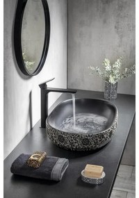 Sapho - Lavoar pentru blat PRIORI 60x40 cm ceramică/negru/albastru