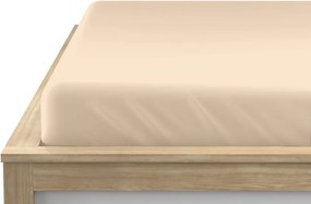 Cearsaf Jersey svetle bej 90 x 200 cm