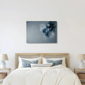 Tablou pe sticlă - Flori delicate (70x50 cm)