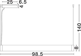 Lustra LED suspendata GLAZE