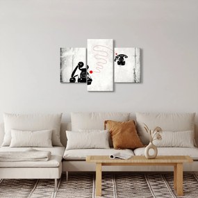 Tablou - Desen de telefon în stilul lui Banksy (90x60 cm)