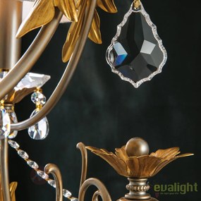 Candelabru LUX super elegant cu 12 brate Miramare LU 2406/8+4 silver-goldOR