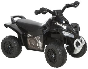 HOMCOM Porteur Copii Quad 18-36 Luni dim. 67L x 38l x 44H cm Efecte Luminoase și Sonore Negru | Aosom Romania