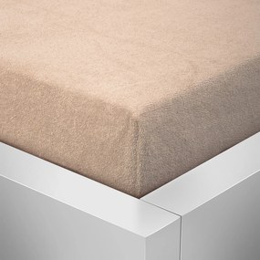 Cearșaf de pat frotir Lux bej, 180 x 200 cm, 180 x 200 cm