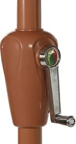 Umbrelă de grădină cu aspect de stuf, stil tropical, structură metalică