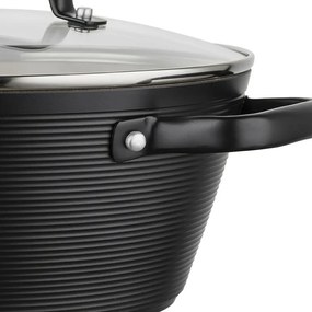 Florina Oală din aluminiu Carina Black 5,2 l, 28 cm, diam. 28 cm
