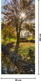Fototapet pentru ușă - Canal de apă (95x205cm)