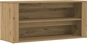 vidaXL Banchetă pantofar stejar artizanal 100x35x45 cm, lemn prelucrat