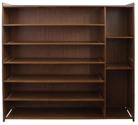 Pantofar din bambus, 10 rafturi, 130*119*28 cm, D184