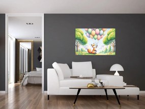 Tablou – Vulpe fericită (90x60 cm)