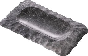 Tava din marmura design LUX Mauro, gri 116240 HZ