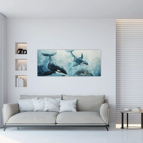 Tablou - Pictură subacvatică (120x50 cm)