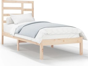 vidaXL Cadru de pat single, 90x190 cm, lemn masiv