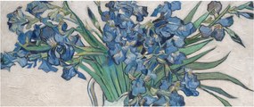 Tablou - Vincent van Gogh, Irises, reproducere (120x50 cm)