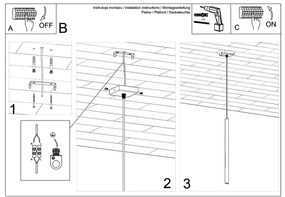Lustră pe cablu Sollux SL.1266 PASTELO 1xG9/8W/230V lemn