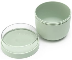 Bol alimentar mic dejun Brabantia Make&Take 1006297, 500+180 ml, Capac cu infiletare, Fara BPA, Verde